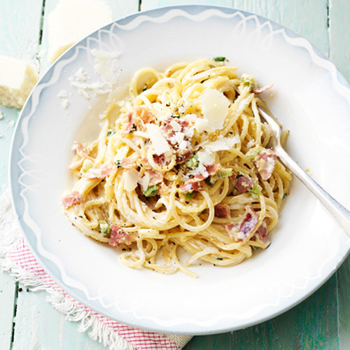 Pasta Carbonara van Jamie Oliver